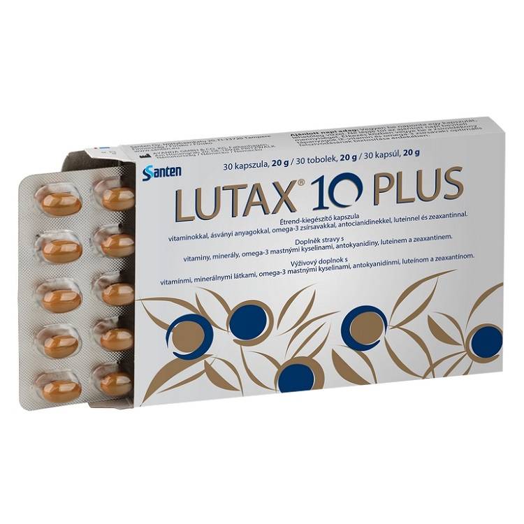 Vitamine pentru ochi - Lutax 10 plus  30 capsule  moi, farmacieieftina.ro