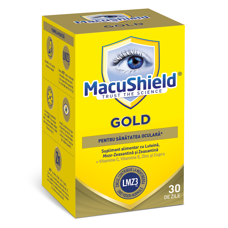 Vitamine pentru ochi - Macushield gold ,90 caspsule, farmacieieftina.ro