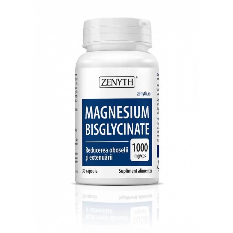 Magnesium Bisglycinate 1000 mg 30 Capsule, Zenyth