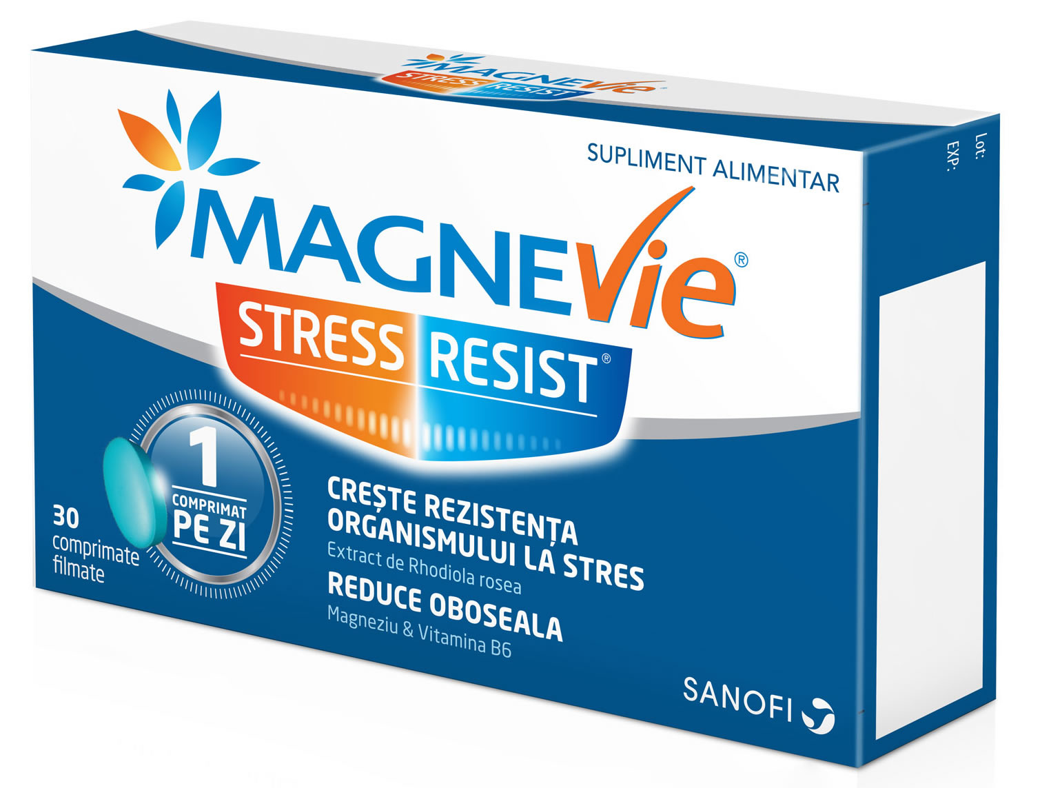 Tulburari de somn, oboseala si stres - Magnevie Express, 30 comprimate filmate, farmacieieftina.ro