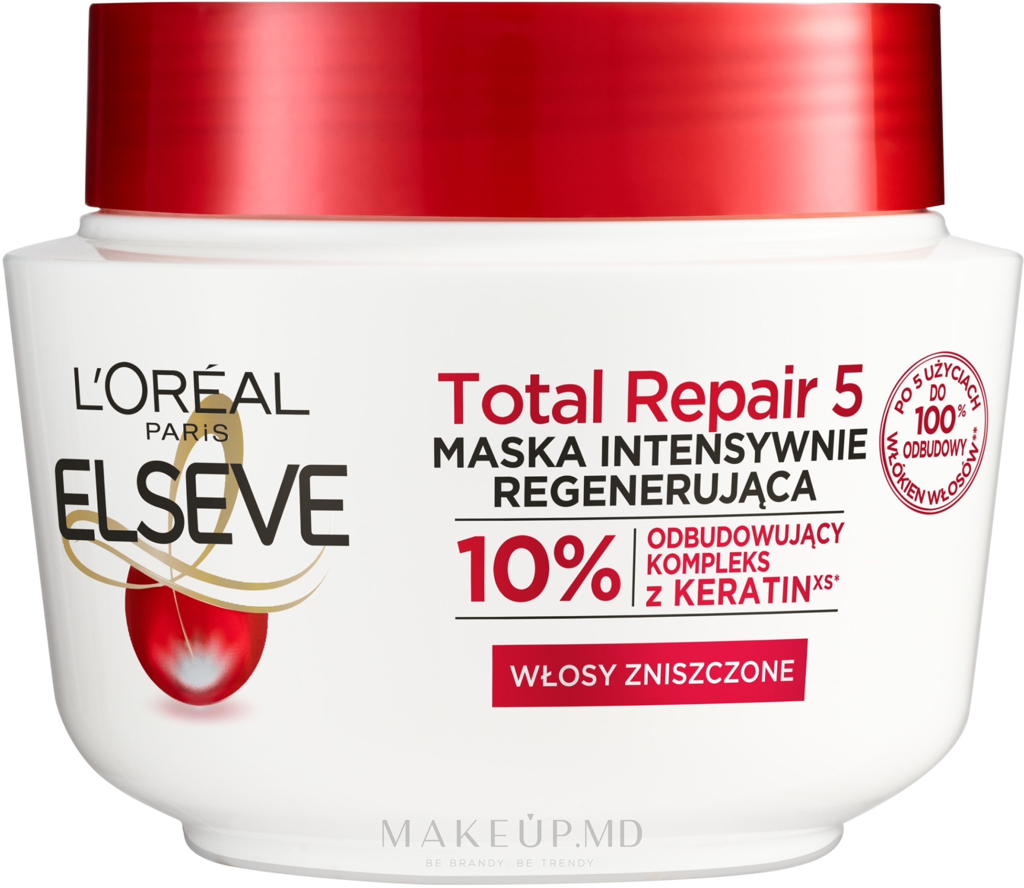 Masca pentru par degradat total repair 5, 300 ml, elseve