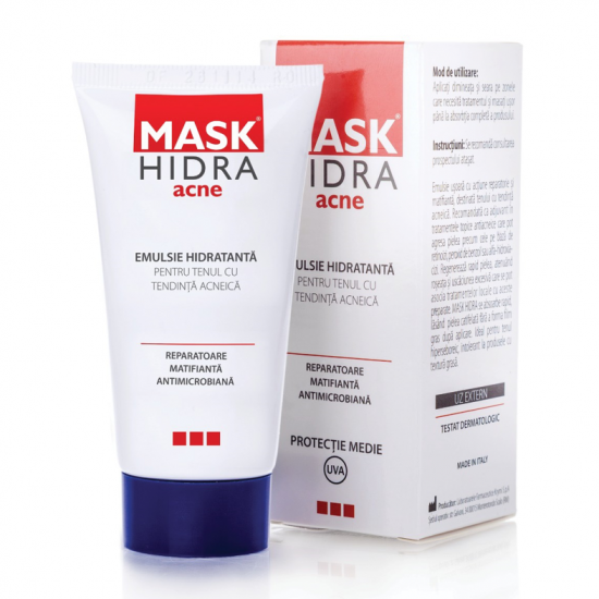 Acnee - Emulsie Hidratanta Mask Hidra Acne, 50 ml, Solartium Group, farmacieieftina.ro