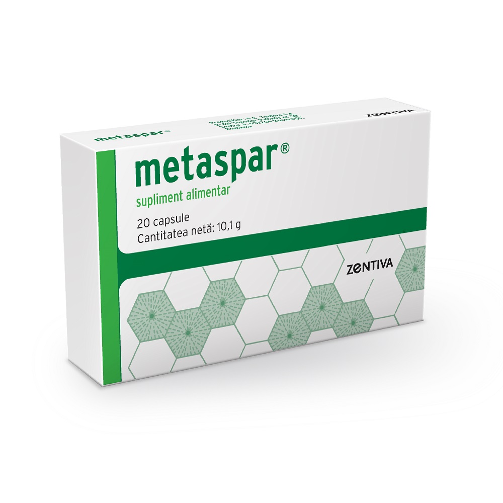 Hepatoprotectoare - Metaspar, 20 Capsule, Zentiva, farmacieieftina.ro