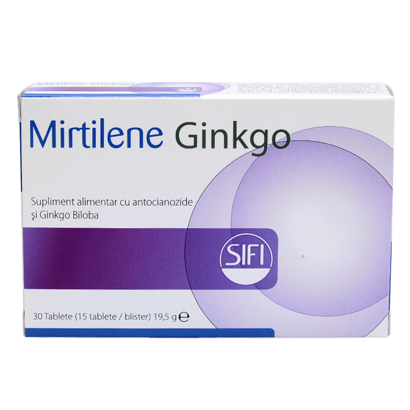 Vitamine pentru ochi - Mirtilene ginkgo ,30 capsule, farmacieieftina.ro