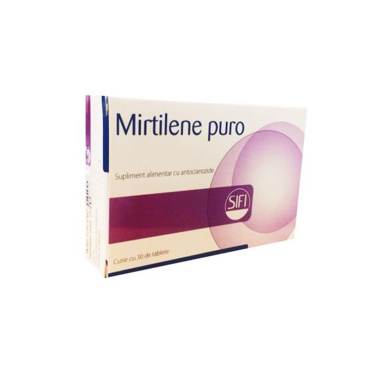 Vitamine pentru ochi - Mirtilene puro , 30 tablete, farmacieieftina.ro