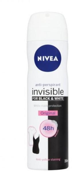 Antiperspirante si deodorante - Nivea  Deodorant Spray Black & White Clear N82237, farmacieieftina.ro