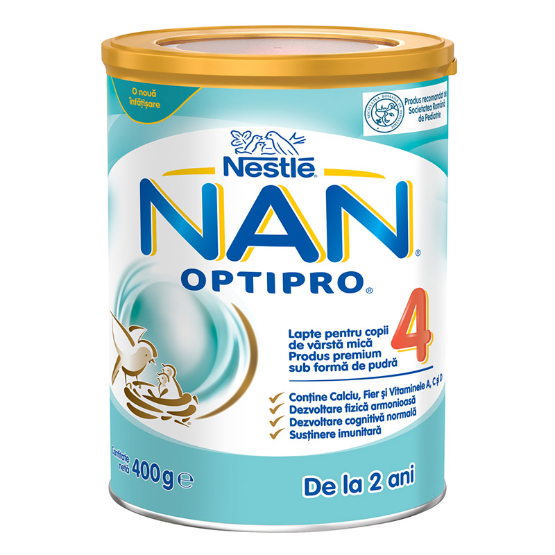 Lapte praf - Nestle Nan 4 Optipro 400 gr, farmacieieftina.ro