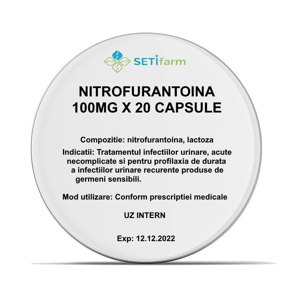   - Nitrofurantoina 100 mg, 20 capsule, farmacieieftina.ro