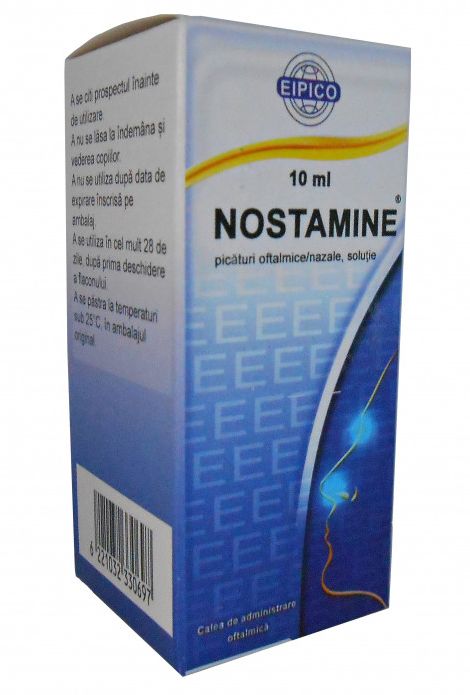 Afectiuni ale ochilor - Nostamine, 10 ml, Eipico, farmacieieftina.ro