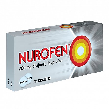 Durere, Nevralgie - NUROFEN 200MG X 24DR, farmacieieftina.ro