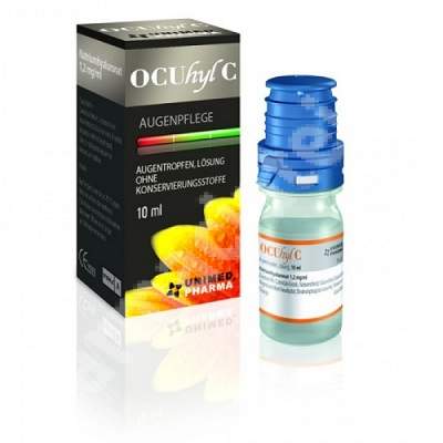Afectiuni ale ochilor - Ocuhyl C Picaturi Oftalmice, 10 ml, Unimed Pharma, farmacieieftina.ro
