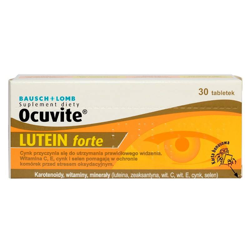 Afectiuni oculare - OCUVITE LUTEIN FORTE CT*30CPS, farmacieieftina.ro