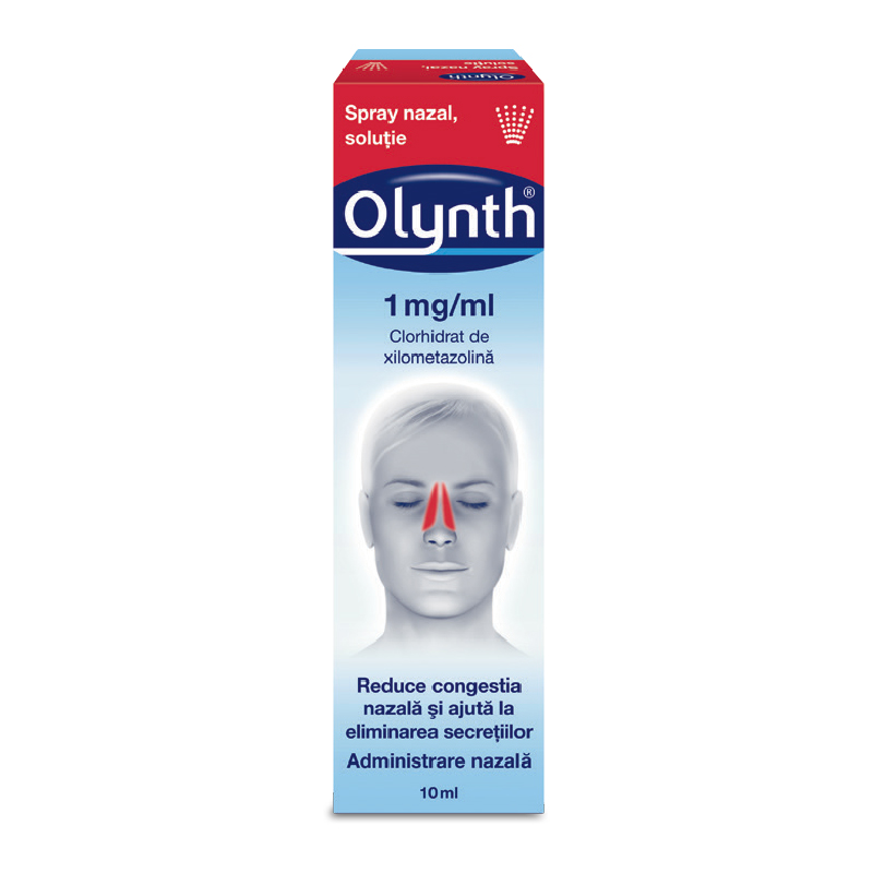 Nas infundat - Olynth Spray Nazal, Soluţie, 1 mg/ml, 10 ml, Johnson & Johnson, farmacieieftina.ro