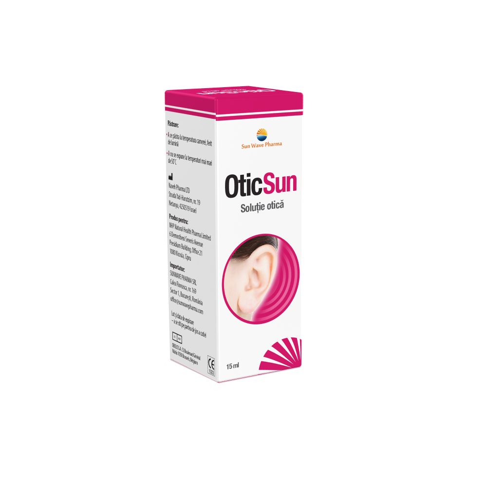 Afectiuni ale urechilor - Oticsun Spray Auricular, 10ml, Sun Wave Pharma, farmacieieftina.ro