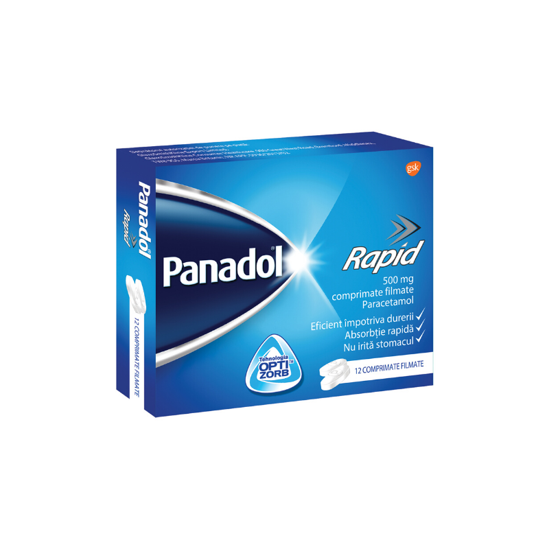 Durere, Nevralgie - Panadol Rapid 12 cpr, farmacieieftina.ro