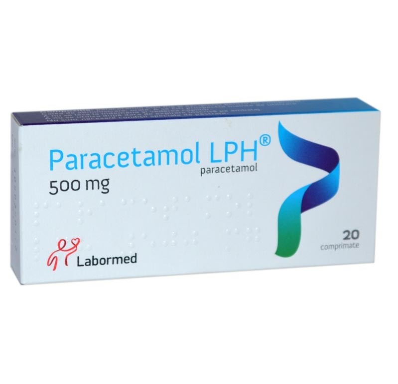 PARACETAMOL 500 MG,20 Comprimate