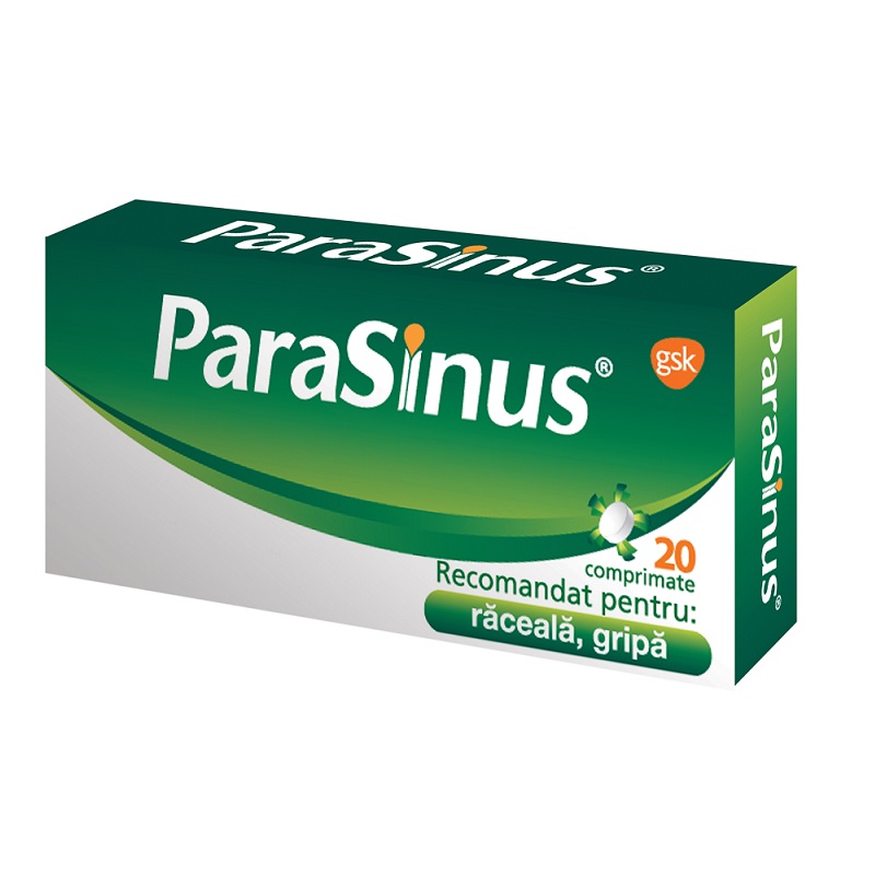 Raceala si gripa - Parasinus, 20 comprimate, farmacieieftina.ro
