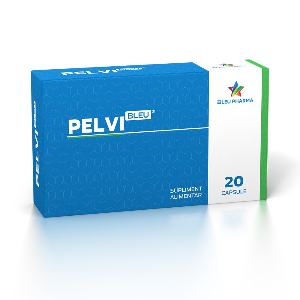 Afectiuni ale prostatei - Pelvibleu, 20 Capsule, Bleu Pharma, farmacieieftina.ro