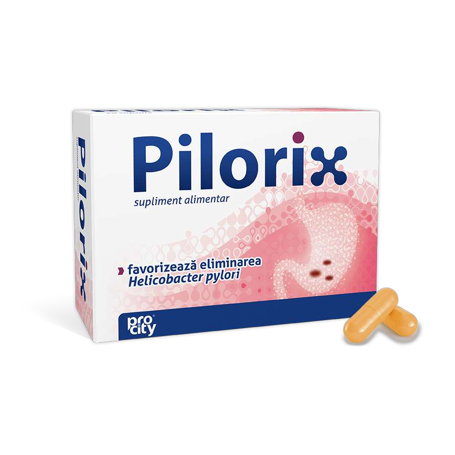 Afectiuni digestive si intestinale - Pilorix, 30 Capsule, Fiterman, farmacieieftina.ro