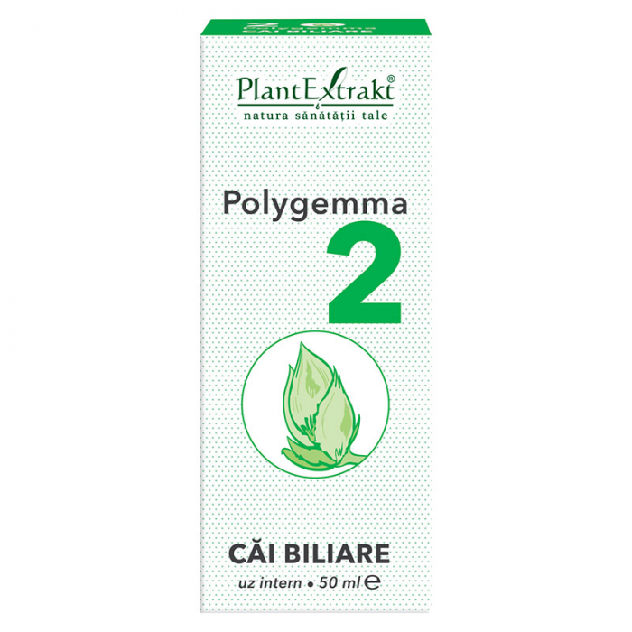 Afectiuni ale ficatului si bilei - Polygemma 2, Cai Biliare, 50 ml, Plant Extrakt, farmacieieftina.ro