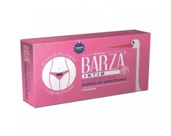 PLASTURI BARZA IMPOTRIVA DURERILOR MENSTRUALE 3BUC