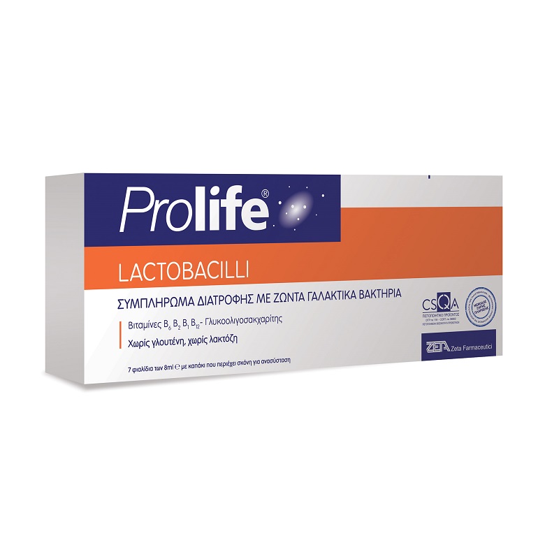 Digestie usoara - Prolife Lactobacili, 7 flacoane x 8 ml, Zeta Pharmaceutici, farmacieieftina.ro