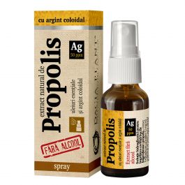 Imunitate scazuta - Propolis cu Ag Coloidal Faral Alcool, Spray 20 ml, farmacieieftina.ro
