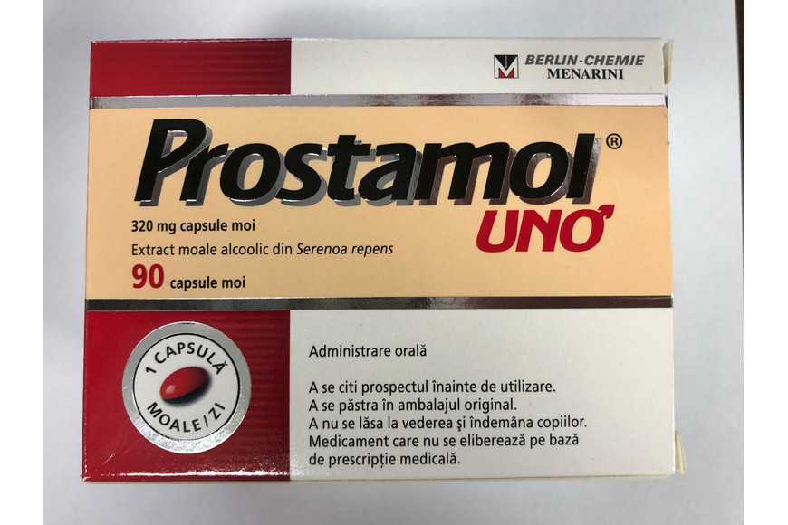 Afectiuni ale prostatei - Prostamol Uno, 320 mg, 90 Capsule, Berlin-Chemie Ag, farmacieieftina.ro