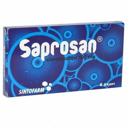 Diaree - Saprosan 100 mg, 10 drajeuri, farmacieieftina.ro