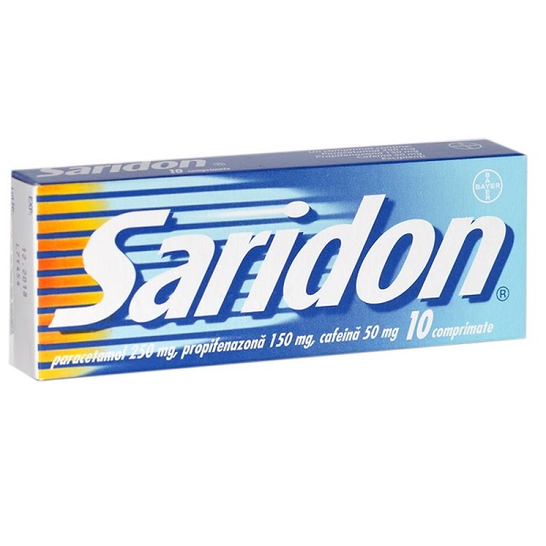 Durere, Nevralgie - SARIDON*10CPR, farmacieieftina.ro