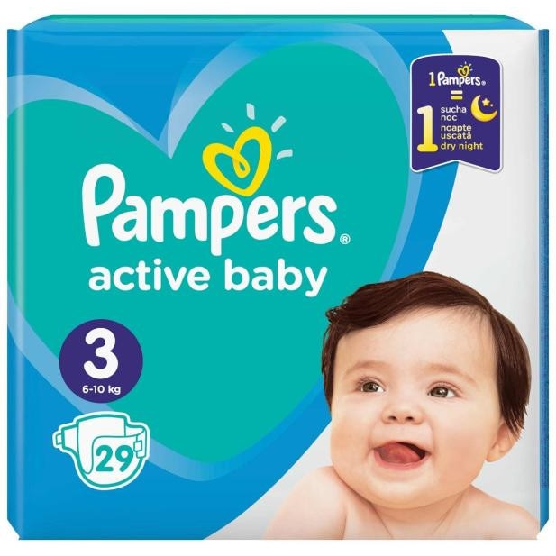 SCUTECE PAMPERS 3 ACT BABY 6-10KG X 29BUC