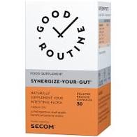 Afectiuni digestive si intestinale - Synergize Your Gut Good Routine, 30 Capsule, Secom, farmacieieftina.ro