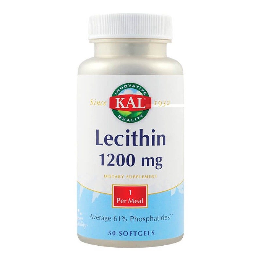 Memorie si circulatie cerebrala - Secom Lecithin 1200 mg, 50 Capsule, farmacieieftina.ro