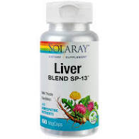 Hepatoprotectoare - Secom Liver Blend 100  capsule Solaray, farmacieieftina.ro