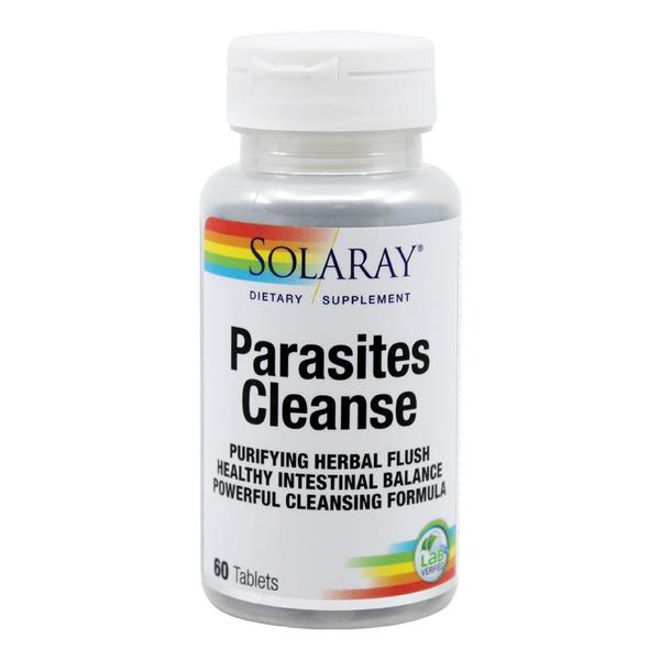 Afectiuni digestive - Secom Parasites Cleanse 60 tablete Solaray, farmacieieftina.ro