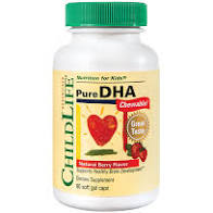 Completerea alimentatiei - Pure DHA Capsule Masticabile pentru Dezvoltarea Creierului, 90 buc, SECOM, farmacieieftina.ro