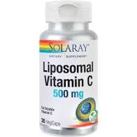Imunitate scazuta - Secom Vitamina C Liposomal 500mg 30 capsule Solaray, farmacieieftina.ro
