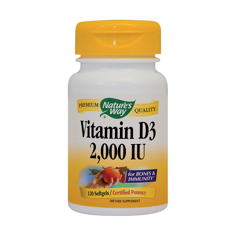 Imunitate scazuta - Secom Vitamina D3 2000 UI Adulti 120 capsule, farmacieieftina.ro