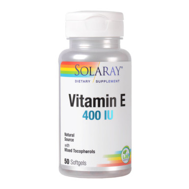 Vitamine, minerale si antioxidanti - Secom Vitamina E 400 ui , 50 comprimate Solaray, farmacieieftina.ro
