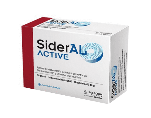 Anemii - Sideral active ,30 plic orodispersabile, farmacieieftina.ro