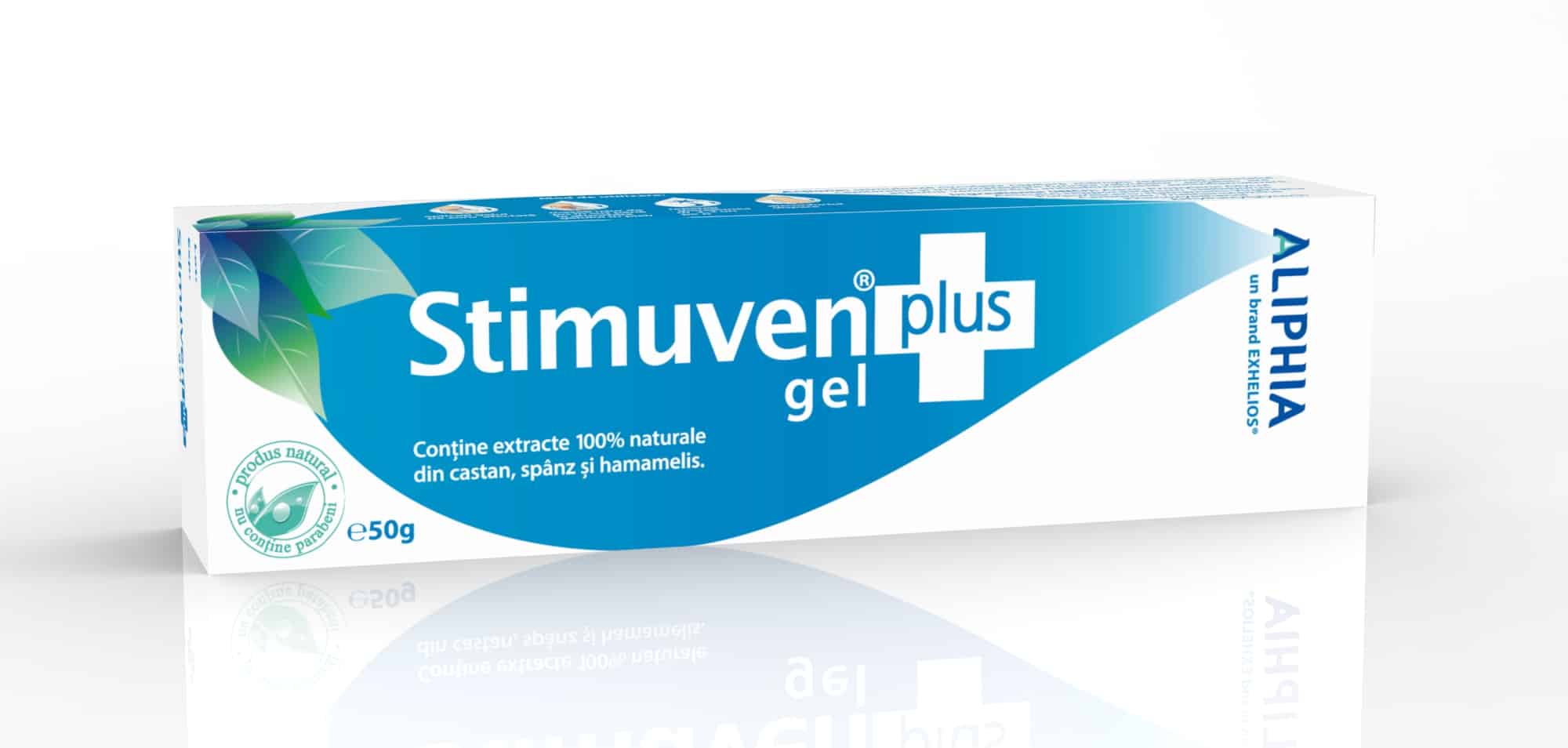 Afectiuni ale circulatiei - Stimuven Plus, Gel Aliphia pentru Varice, 60 G, Exhelios, farmacieieftina.ro