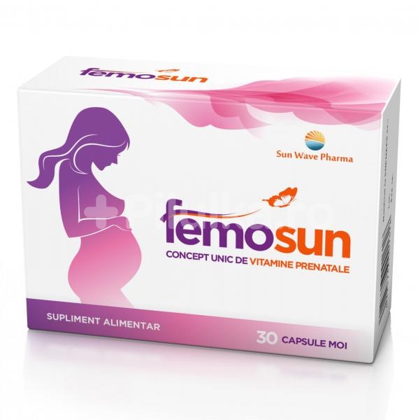 Sarcina si alaptare - Femosun 30 cps,  Sun Wave Pharma, farmacieieftina.ro