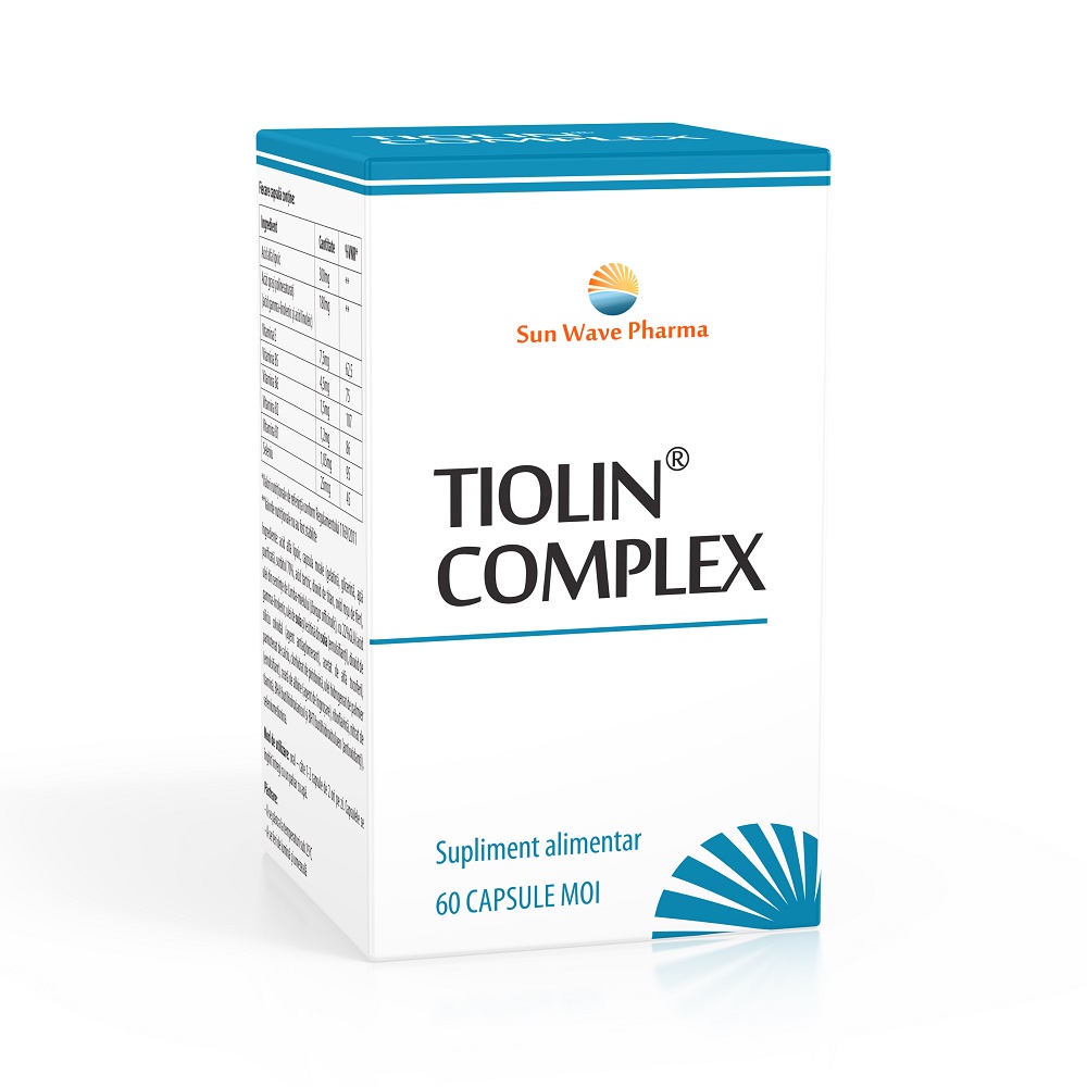 Circulatie deficitara - TIOLIN COMPLEX  60 CAPSULE, farmacieieftina.ro