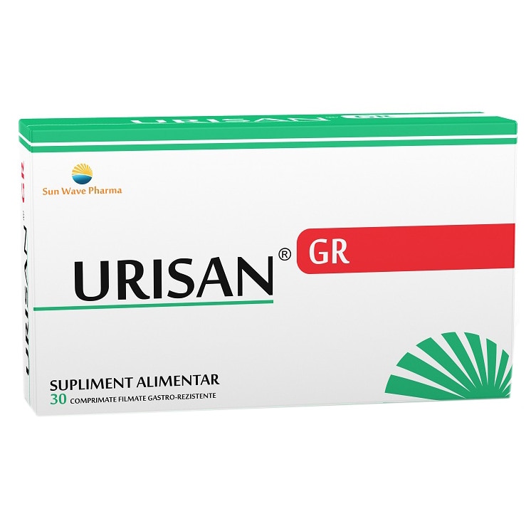 Afectiuni renale si urologice  - Urisan Gr, 30 Comprimate, Sun Wave Pharma, farmacieieftina.ro