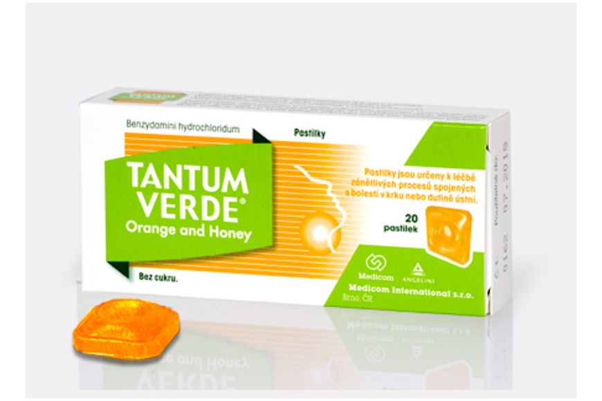 Durere in gat - TANTUM PORTOCALA&MIERE 3MG CT*20CPR, farmacieieftina.ro