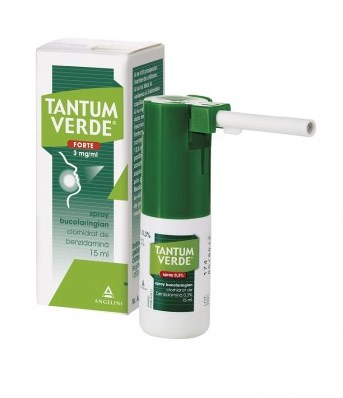 Durere in gat - Tantum Verde Forte Spray Bucofaringian, 3 mg/ml, 15 ml, Angelini, farmacieieftina.ro