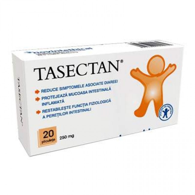 Diaree - Tasectan 250 mg, 20 plicuri, Montavit, farmacieieftina.ro