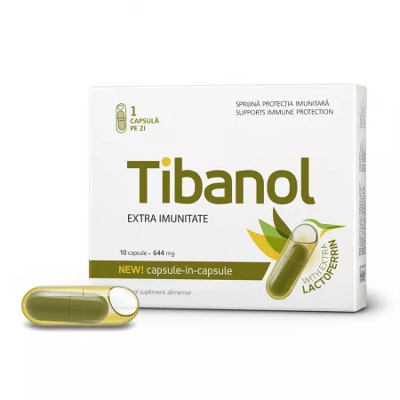 Imunitate scazuta - Tibanol 10 capsule, farmacieieftina.ro