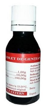 Dezinfectanti - TIS VIOLET DE GENTIANA 1%, farmacieieftina.ro