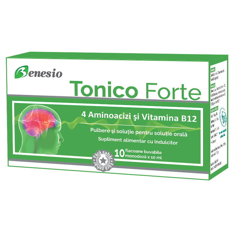 Aport de vitamine si minerale - Tonico  Forte 10 Ml ,10 Fiole buvabile, farmacieieftina.ro
